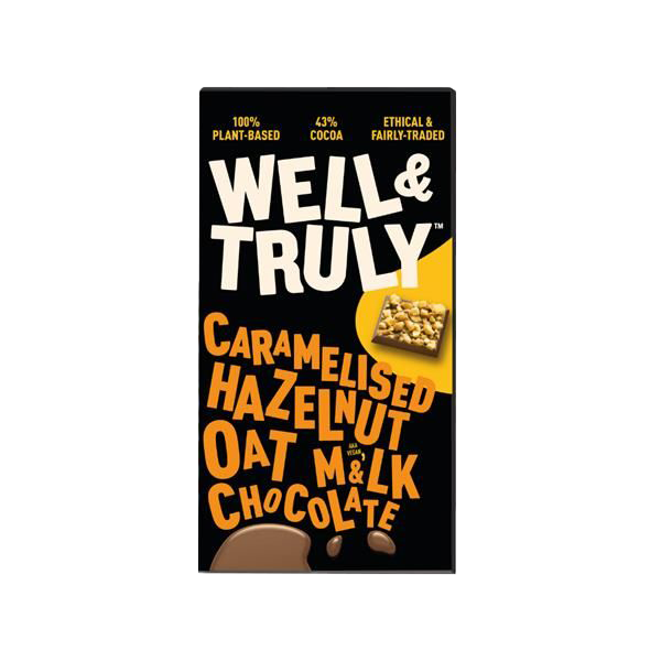 Well & Truly Caramelised Hazelnuts Chocolate 90g