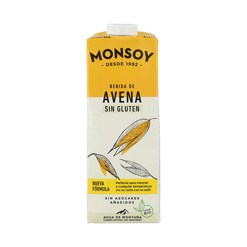 Monsoy Bebida Bio de Aveia Sem Glúten 1L