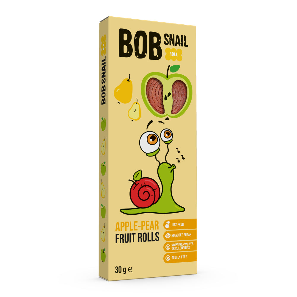 Bob Snail Rolinhos de Maçã e Pêra 30g