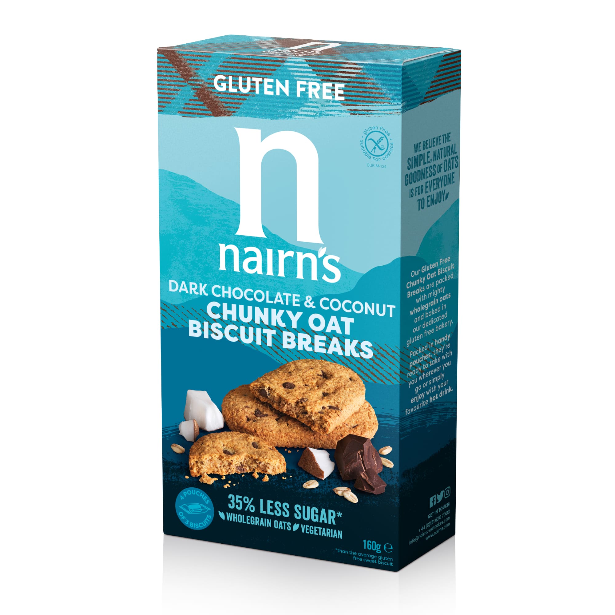 Nairn's  bolacha GF Chunky Coconut & Chocolate 160g