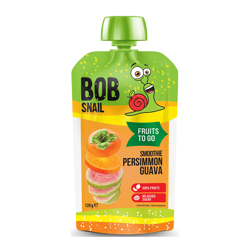Bob Snail Puré de Fruta Goiaba e Diospiro 120g