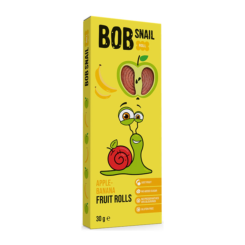 Bob Snail Rolinhos de Maçã e Banana 30g